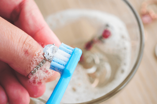 brushing diamond ring