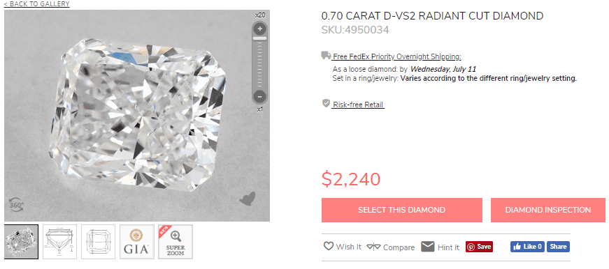D color grade radiant diamond