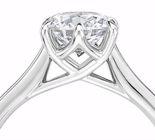 diamond girdle from side view