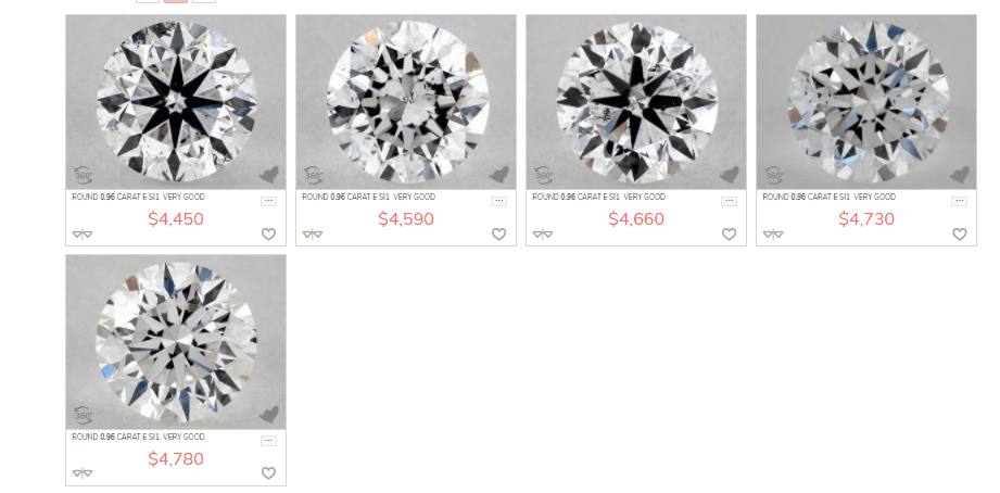 James Allen loose diamonds
