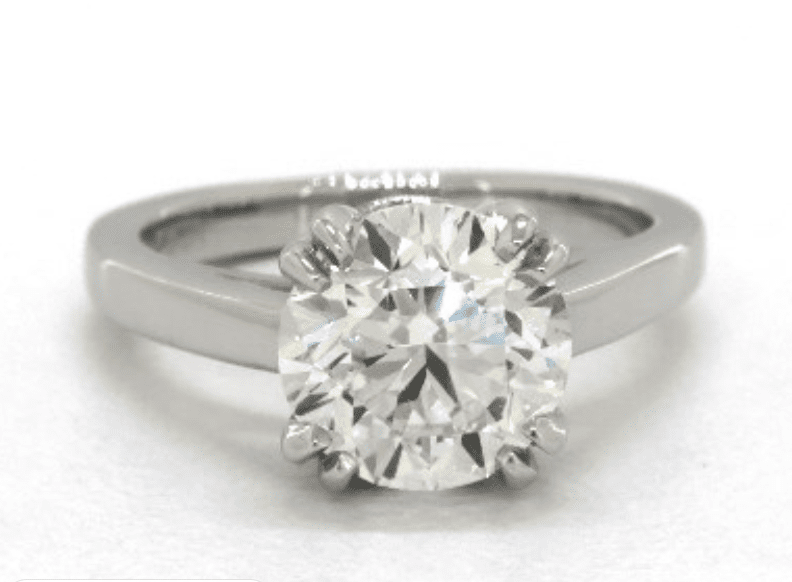Double claw prong ring
