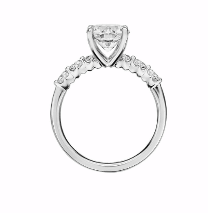 Floating diamond setting ring
