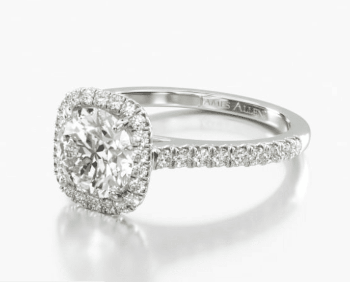 Halo Cushion Ring