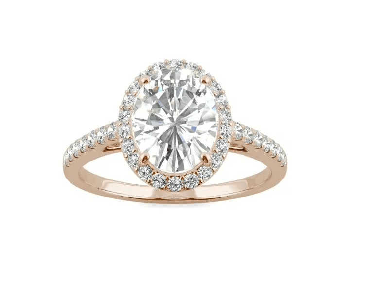 halo ring moissanite