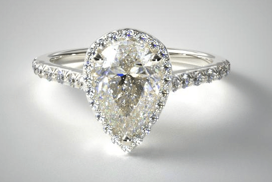 halo setting pear