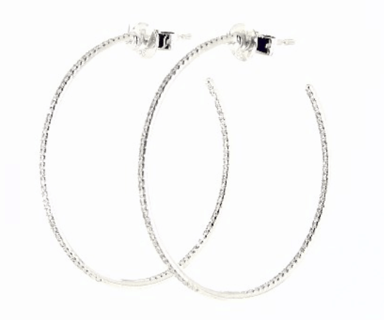 large diamond hoops