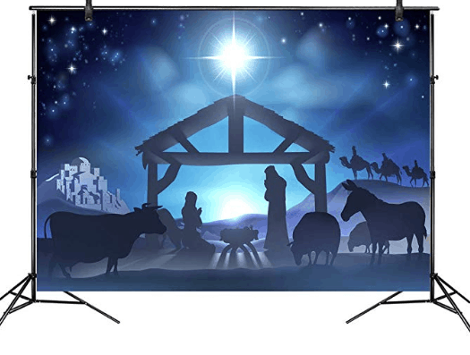 Manger backdrop