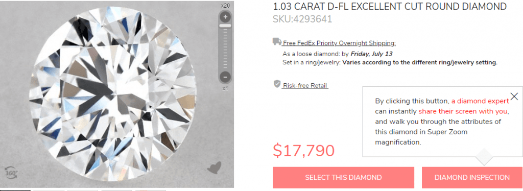 perfect colorless diamond