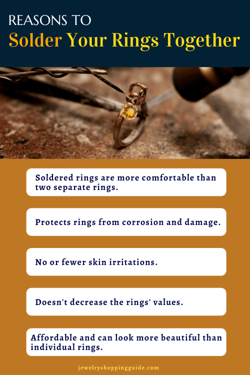 reasons to solder your rings together