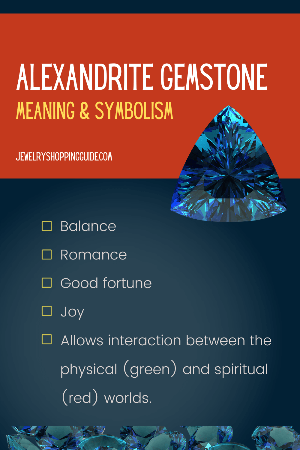 Symbolism and meaning of alexandrite gemstone