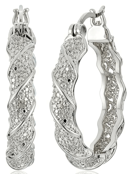 Twisted hoops earrings