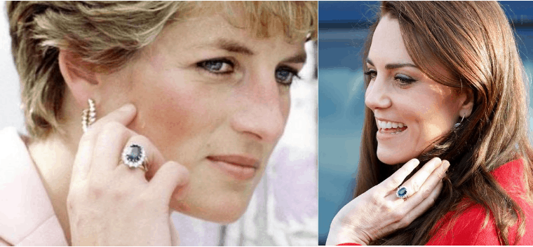princess diana wearing blue sapphire