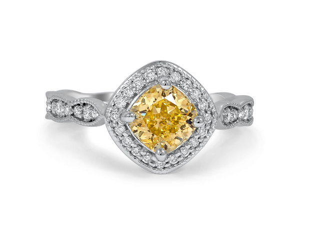 yellow diamond engagement ring