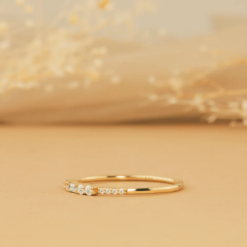 14k Gold Diamond Ring