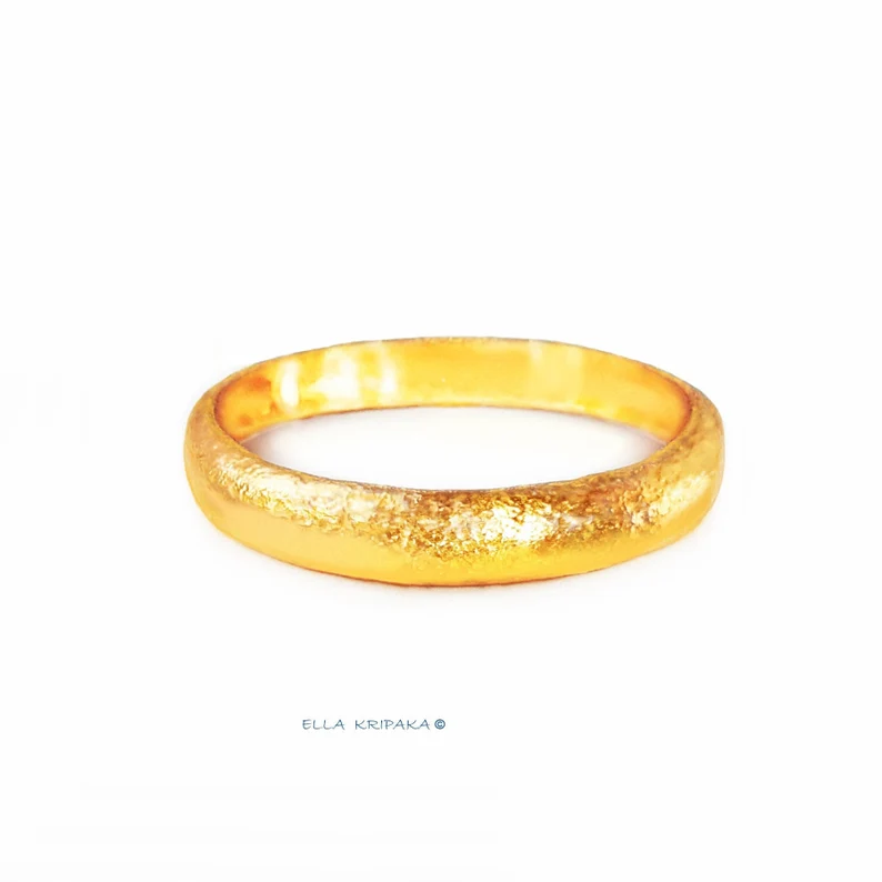 24K gold bangle