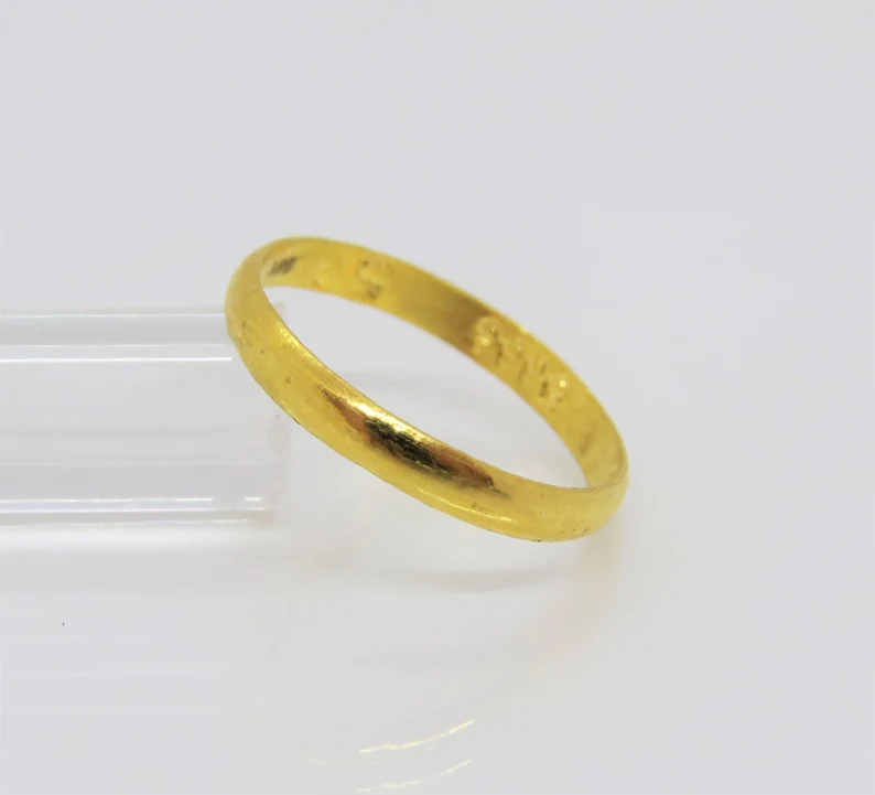 24k gold wedding band