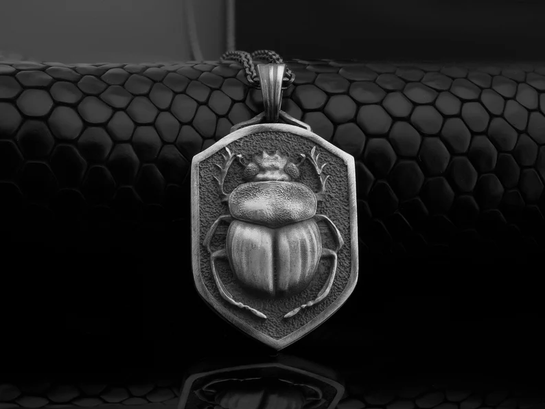 Charming Scarab Beetle Necklace