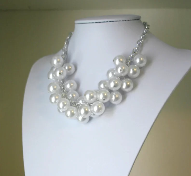 Chunky Pearl Statement Necklace