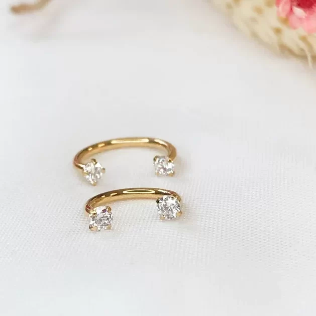 Crystal Circular Barbell