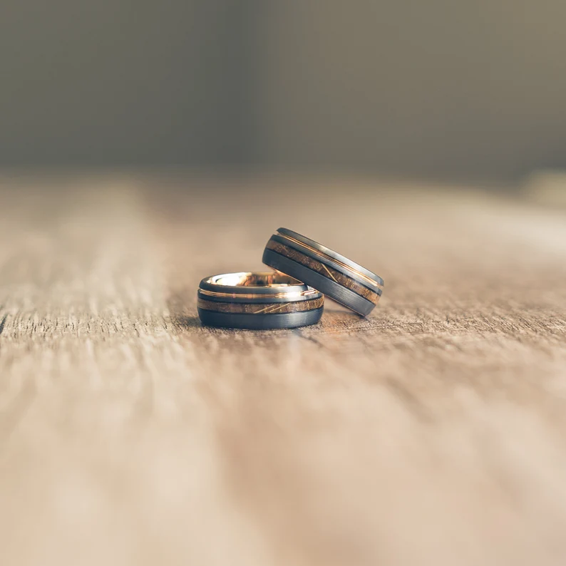 Double whiskey barrel ring