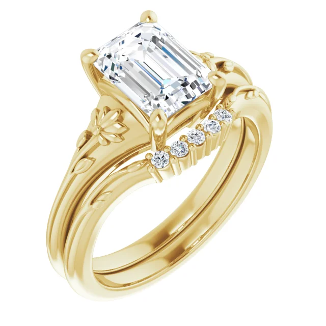 Emerald Solitaire Engagement Ring