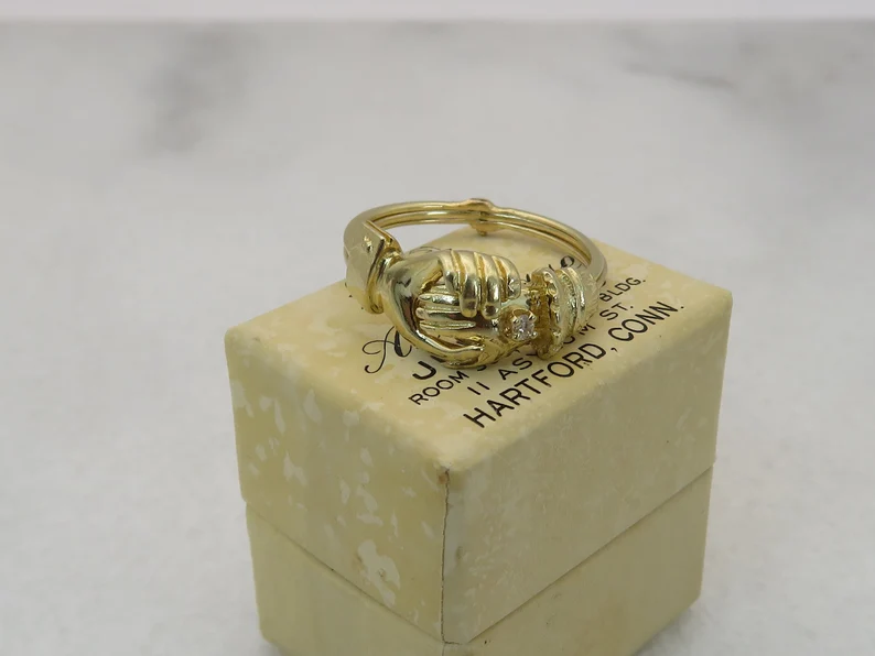Fede Gimmel Lovers Ring