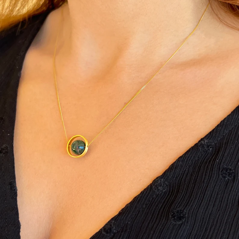 Fidget Bloodstone Necklace