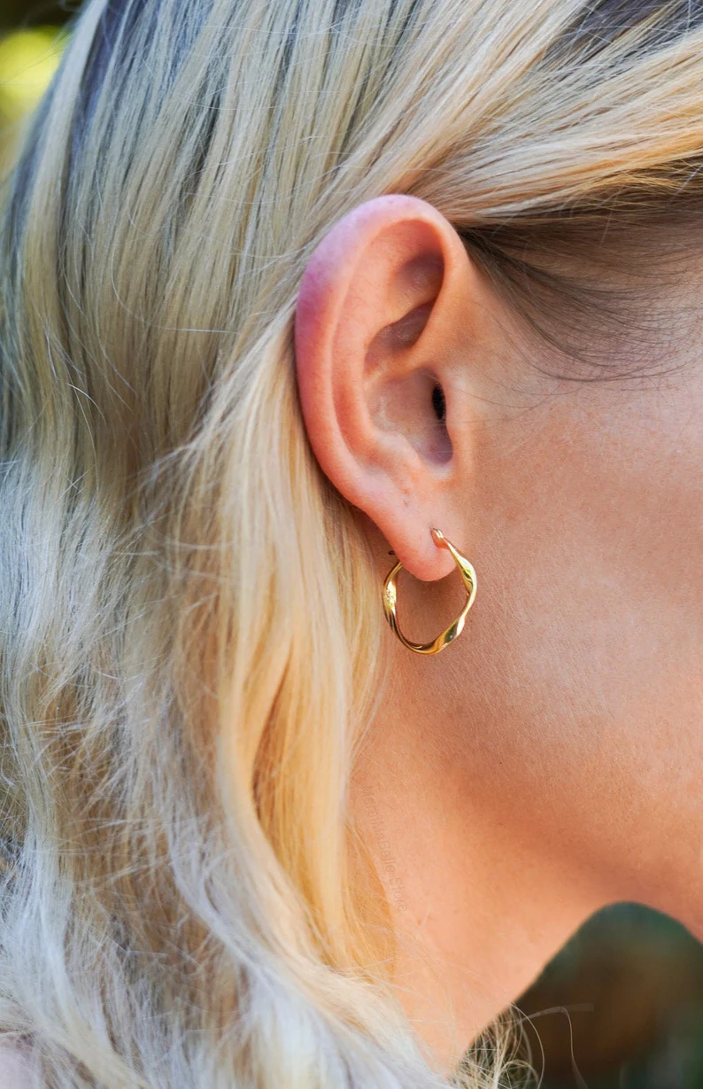 gold plated earrings