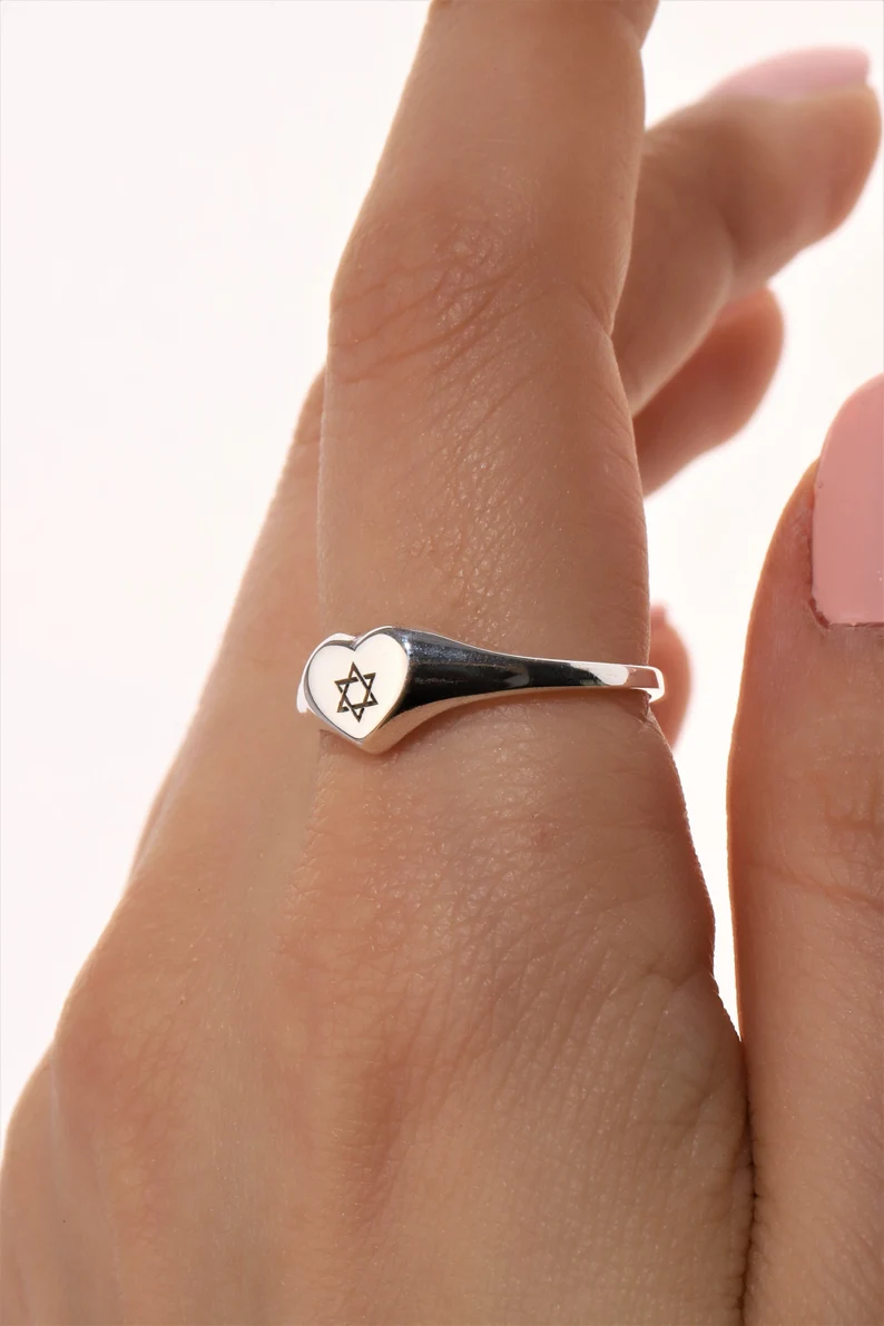 Handmade Star of David Ring