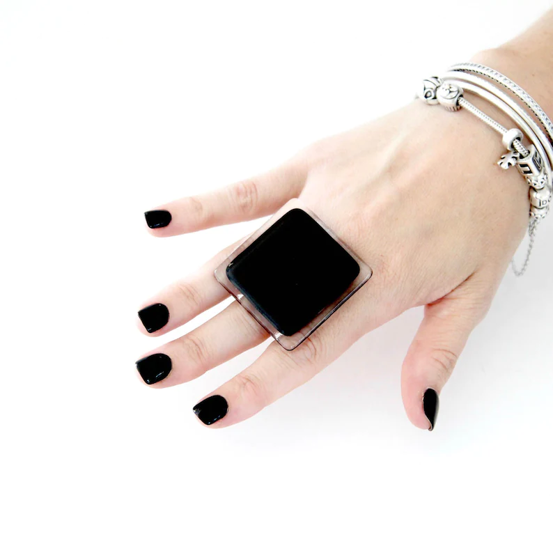 handmade statement cocktail ring