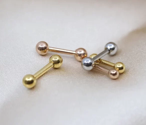 Helix straight barbells earrings