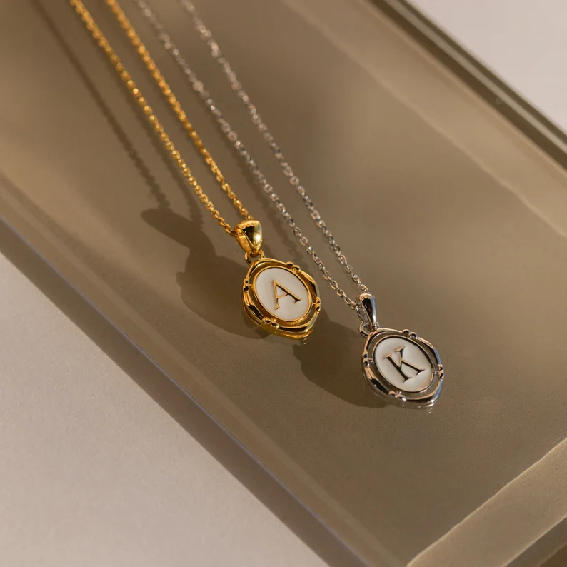 Initial pendant necklace