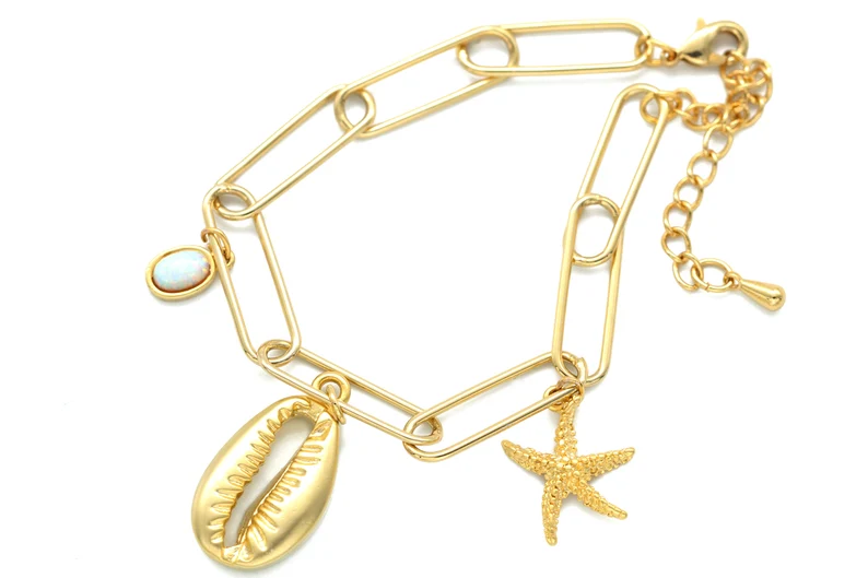 Large cable chain bracelet