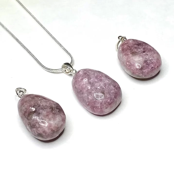 Lepidolite pendant necklace