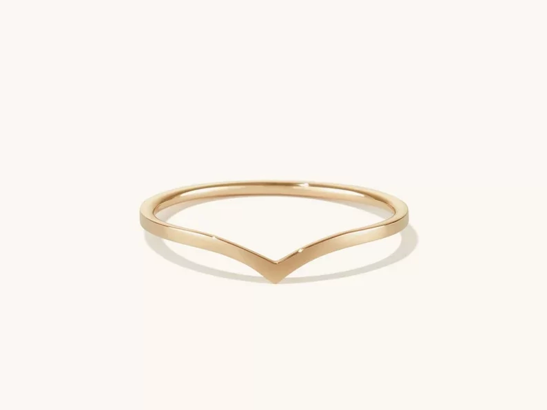 Minimalist wishbone rings