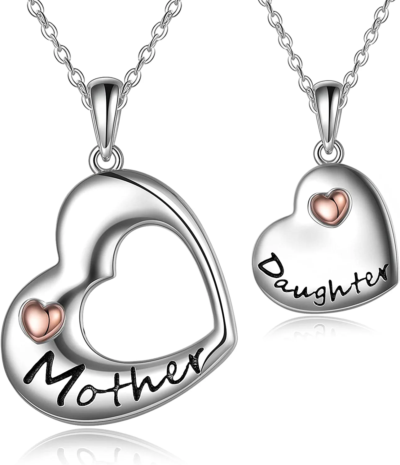 Mother daughter necklace