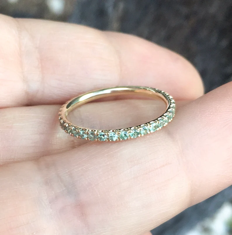 Natural Alexandrite Pave Ring