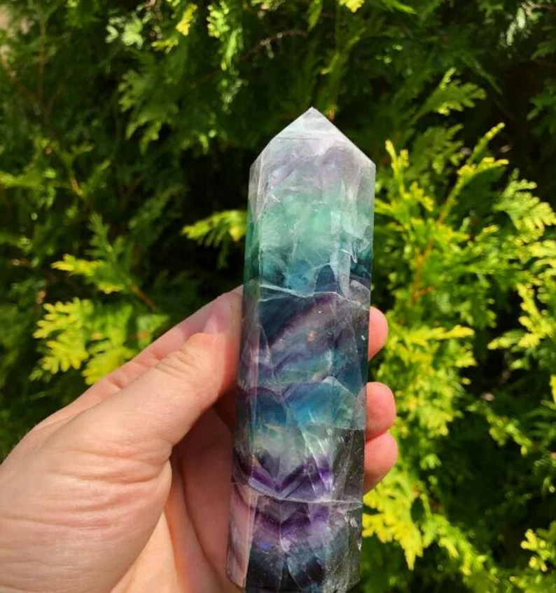 Natural Raw Rainbow Fluorite