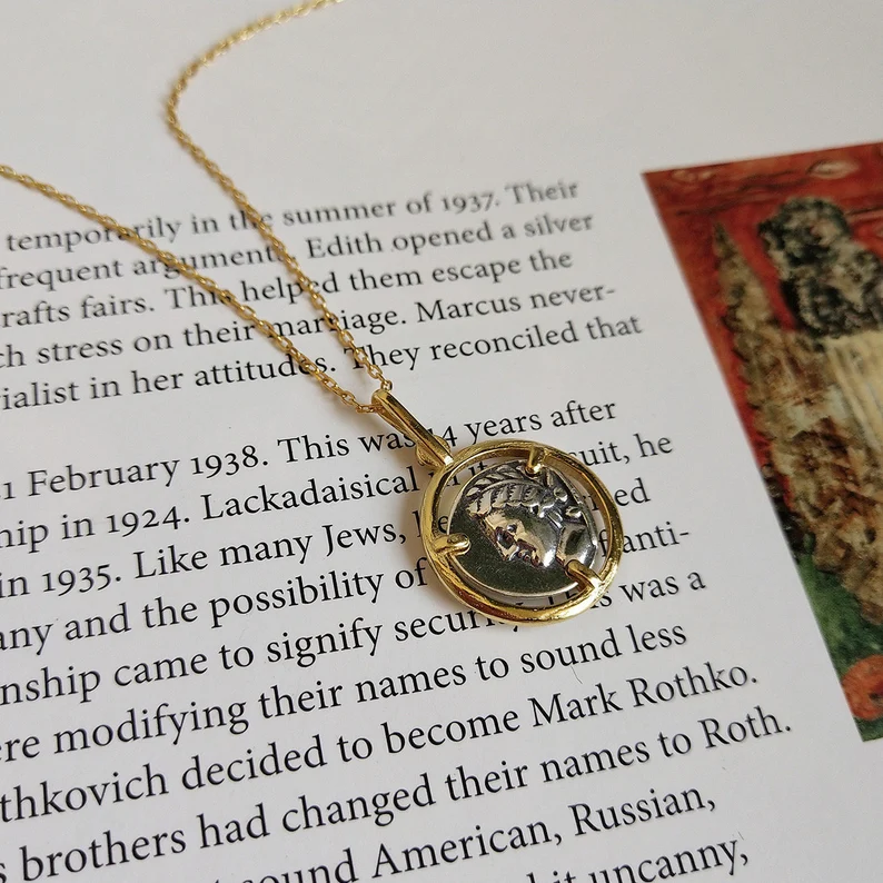 Roman coin necklace