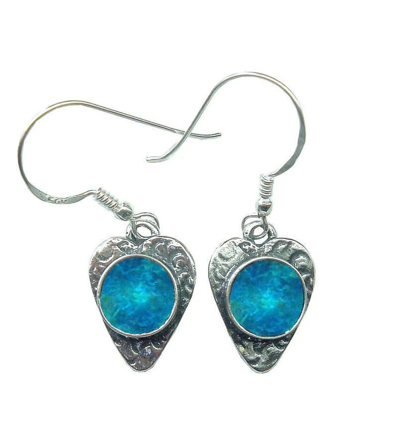 Roman glass earrings