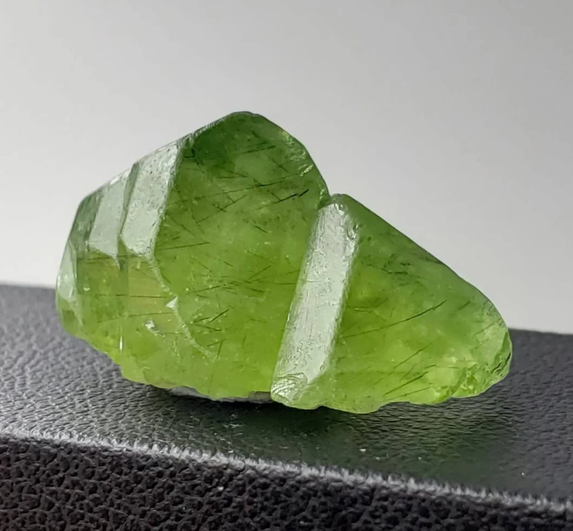 raw peridot crystal