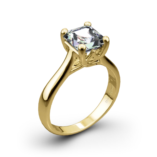 yellow gold solitaire engagement ring