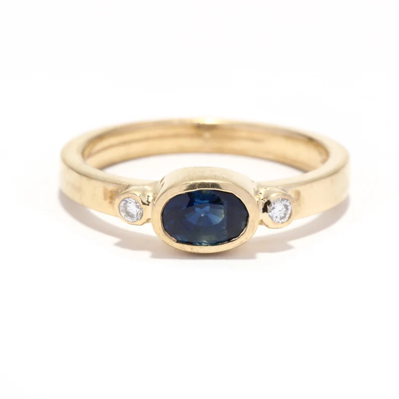 Sapphire Diamond Ring