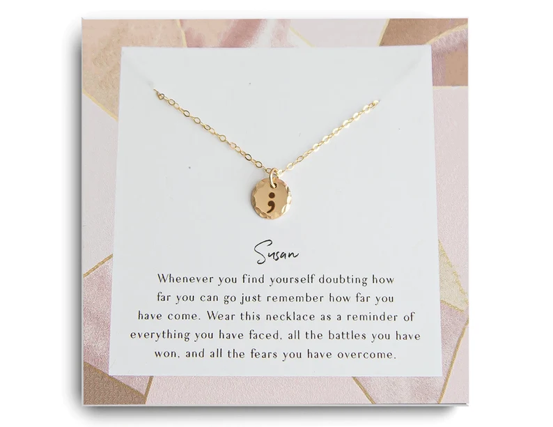 Semicolon Necklace
