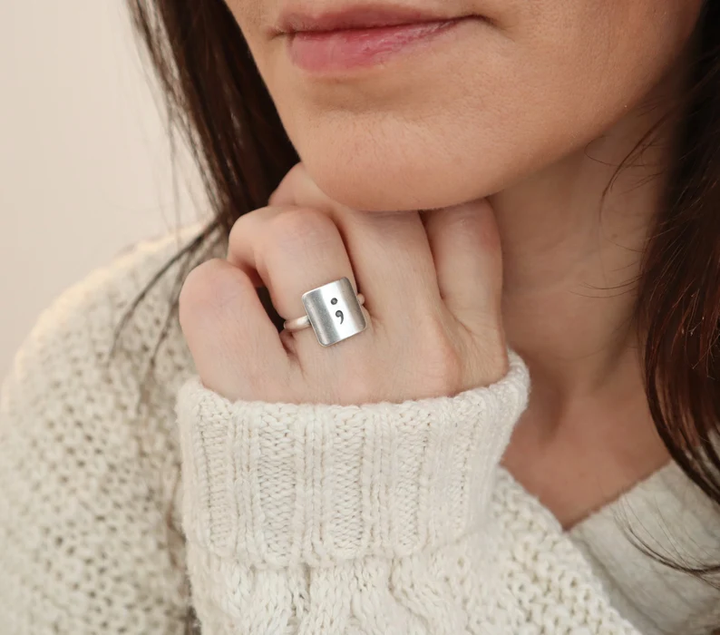Semicolon Ring