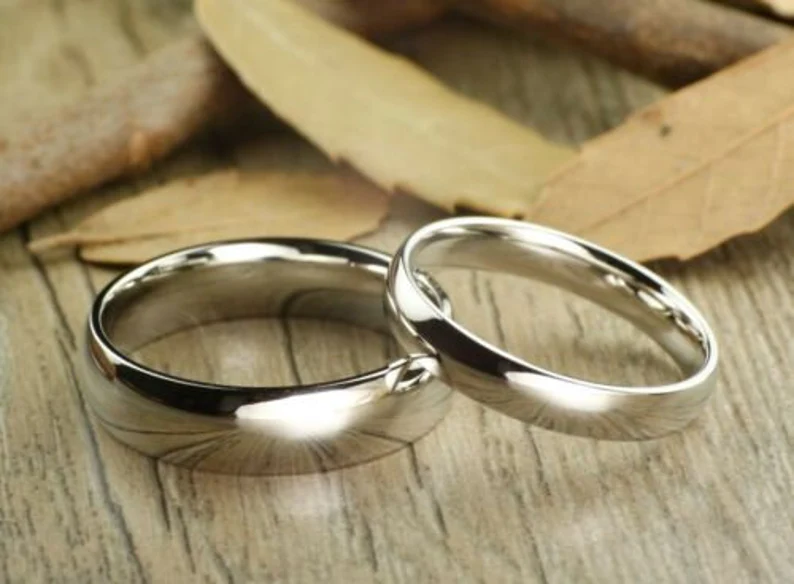 Stainless Steel Comfort Fit Plain Wedding Band Ring