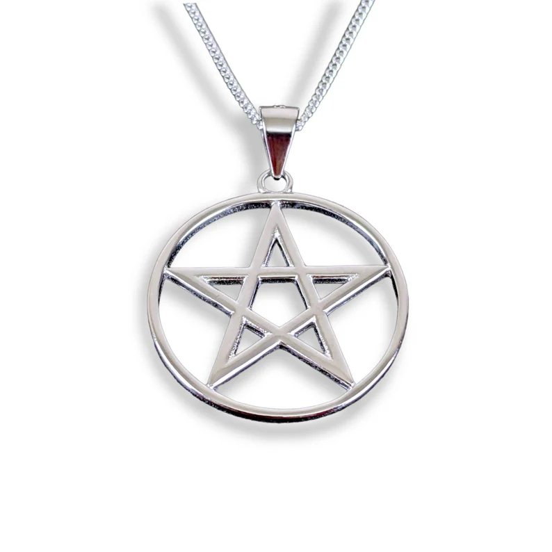 Sterling Silver Pentacle Necklace
