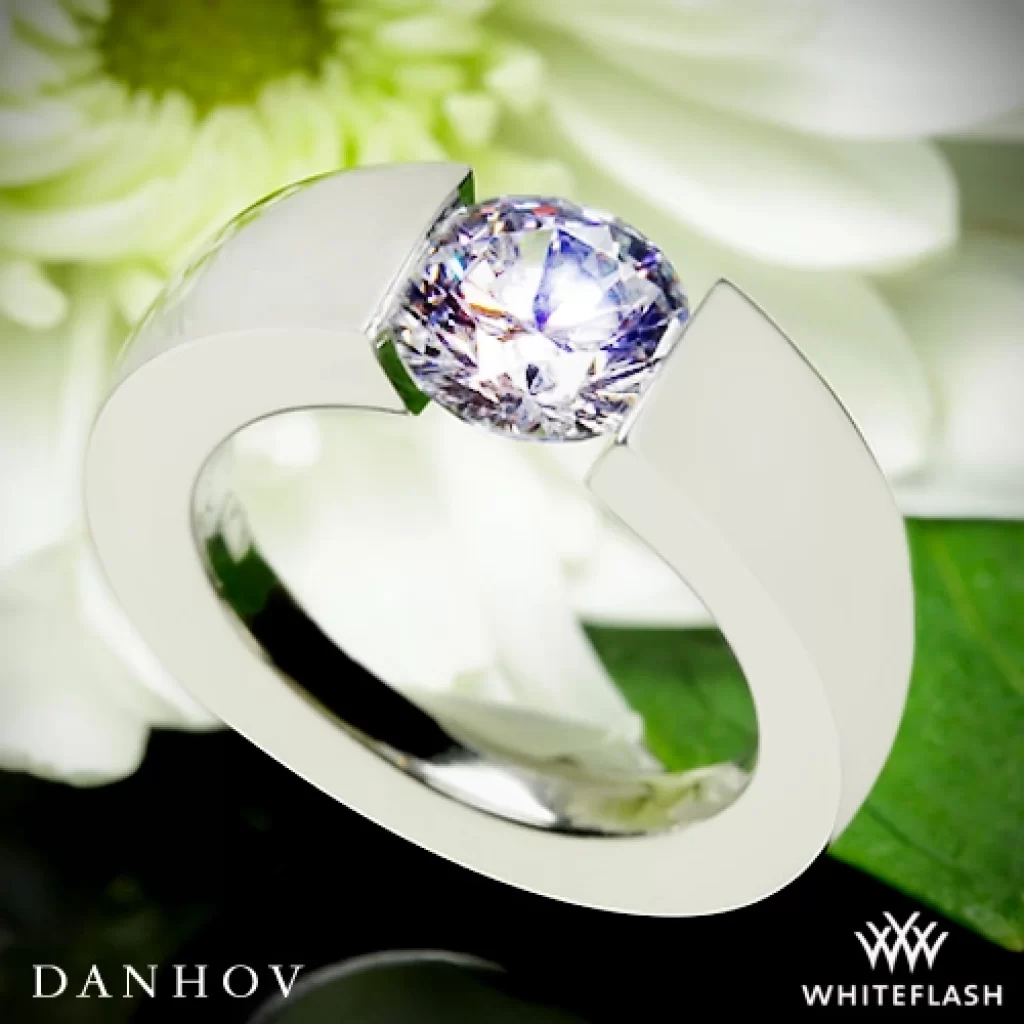 tension setting whiteflash ring