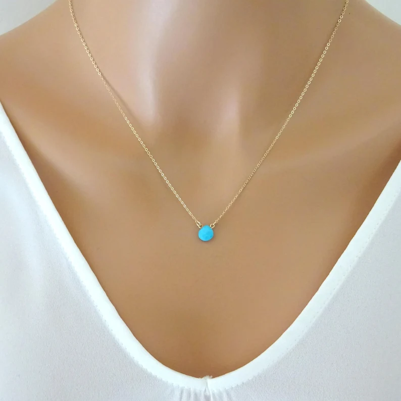 Tiny Turquoise Necklace