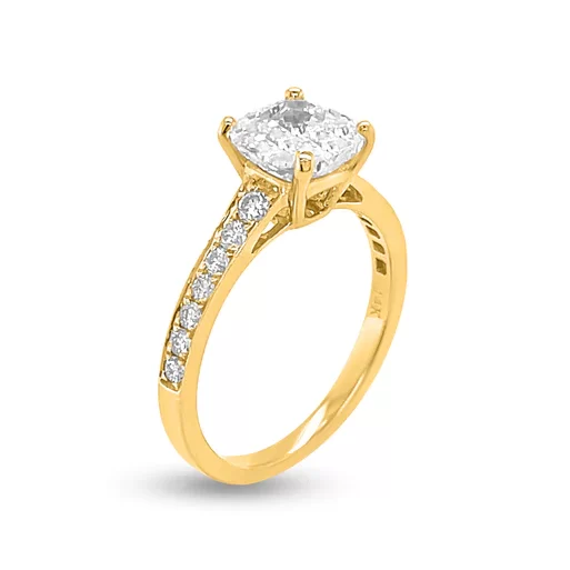 yellow gold diamond engagement ring